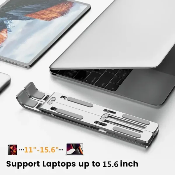 Portable Laptop Stand Aluminum Notebook Support Computer Bracket Macbook Air Pro Holder Accessories Foldable Lap Top Base For Pc - Image 6