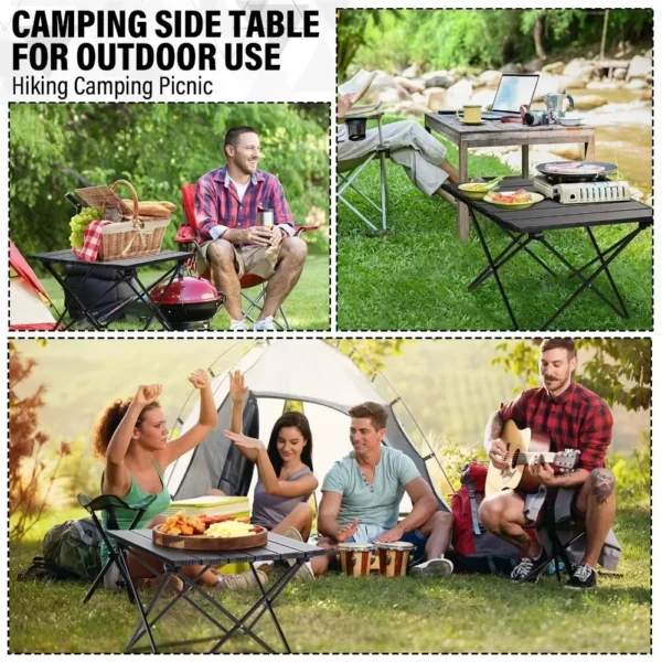 Outdoor Folding Desk Foldable Camping Table Travel Cooking Accessories Fishing Desks Portable Aluminum Alloy Garden Picnic Table - Image 4