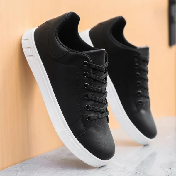 2024 Men's Shoes New Style Four Seasons Fashionable Versatile Soft Bottom White Casual Shoes Breathable Summer - Image 2