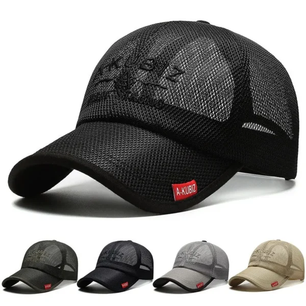 Summer Hats For Men And Women Mesh Baseball Caps Fashion Embroidered Visor Hat Outdoor Embroidered Letter Sun Protection Hat