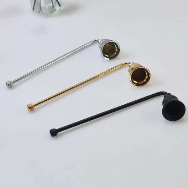 1pc Metal Candle Snuffer Gold/Black/Silver Bell-shape Fire Extinguisher Wick Cover 19.5cm Handle Vintage Decor Home SPA Hotel - Image 6