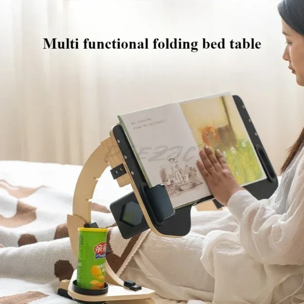 Home Lazy Bed Dining Table Dormitory Study Folding Office Desk Multi Functional Notebook Learning Tool - Image 3