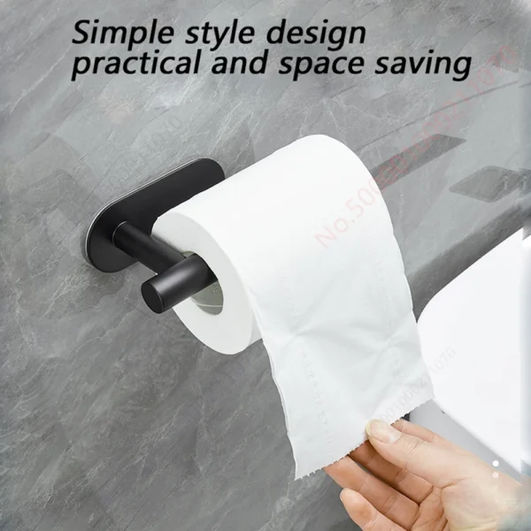 1~2PCS Toilet Paper Rack Bathroom Paper Towel Holder Adhesive Absorbent Paper Dispenser WC Kitchen Hardware Storage Accessories - Image 5