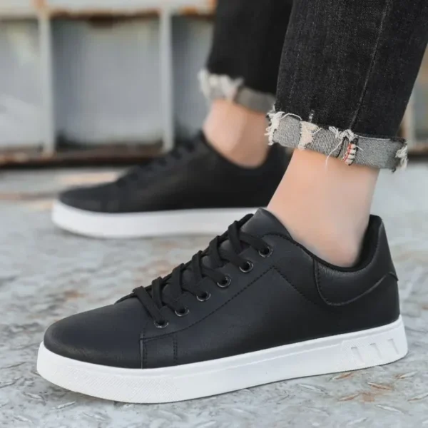 Classic Men Leather Shoes Spring Summer New Trendy All-match Platform Casual Shoes Loafers British Leather Sneakers Flats Shoes - Image 5