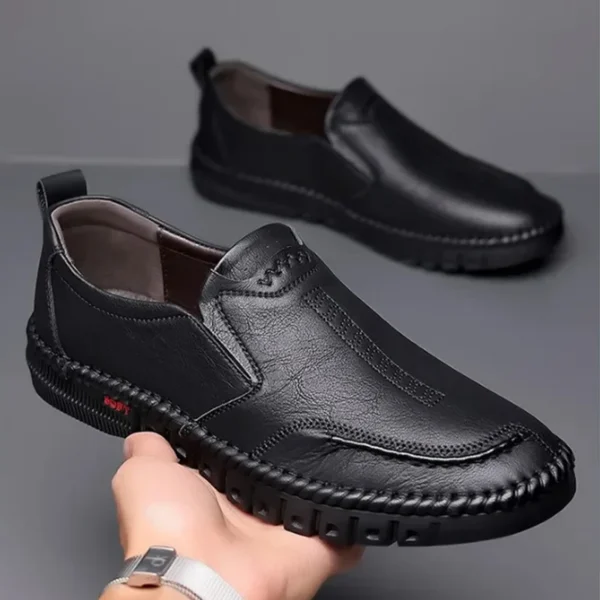 2024 Business Leather Shoes Moccasin Shoes Breathable Men's Casual Loafers Comfortable Shoes for Men Summer Men's Sneakers - Image 2