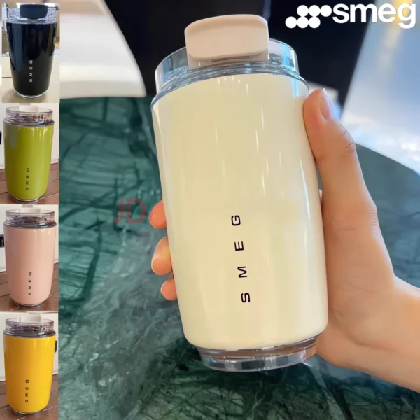 SMEG 240ML Beverage Cup Travel Portable Car Drinking Cup Stainless Steel Vacuum Leak proof 240ML Coffee Thermos