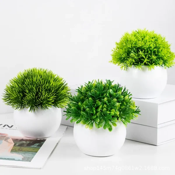 Beautiful Energetic Artificial Bonsai Vivid Decorative Non-fading Greening Table Centerpieces Imitations Plants Office Decor - Image 2