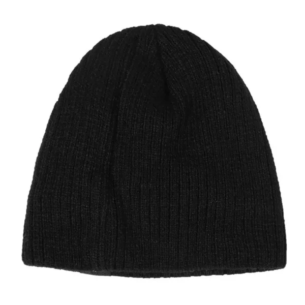 Unisex Snow Labal Winter Hats Solid Color Knitted Hats For Men And Women Beanie Cap Outdoor Add Fur Lining Warm Sports Hats - Image 3