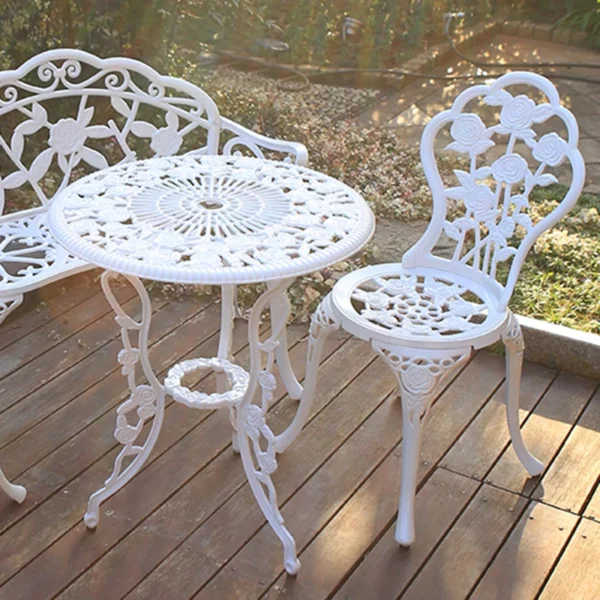 White Lounge Garden Furniture Sets Modern Outdoor Storage Patio Garden Furniture Sets Designer Moving Muebles Terraza Decoration - Image 4