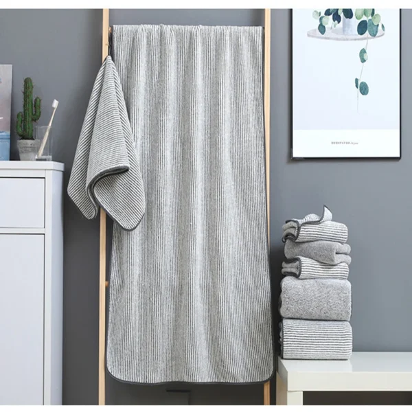 Thickened Bath Towels for The Body Microfiber Towel for Gym Sports Shower Robe for Spa Beath Home - Image 6