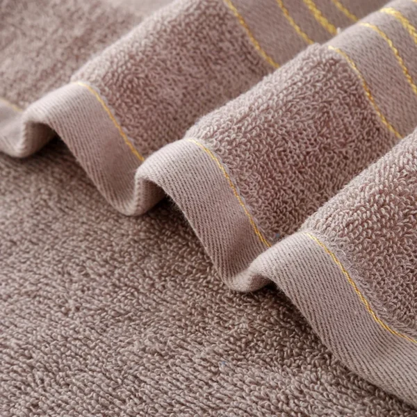 Thickened Cotton Towel With Strong Water Absorption Universal Towel For Adults And Children Solid ColorSkin Friendly Towel - Image 5