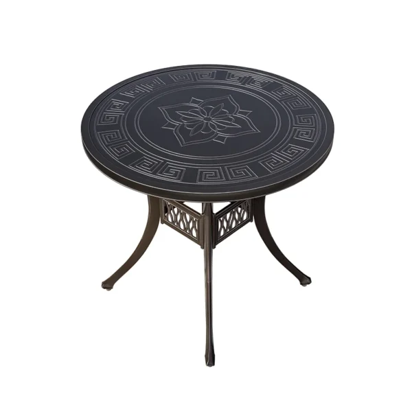 2024 Newest Outdoor Patio Dining square table Chairs Metal cast aluminium Round Table Furniture for Garden Yard - Image 6