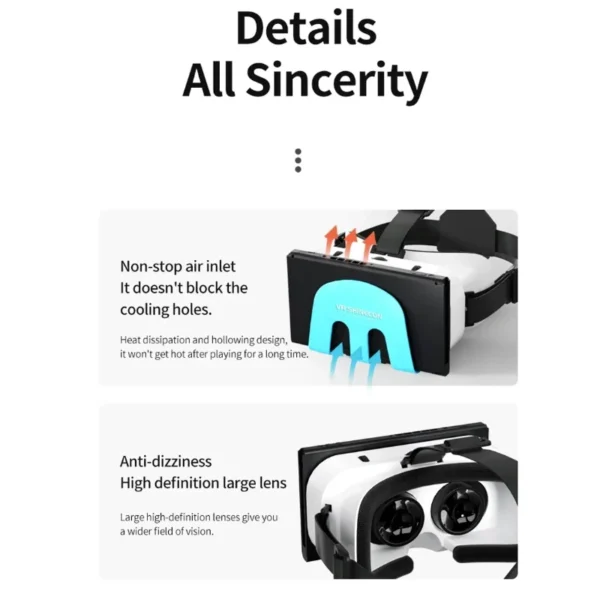 G11 VR 3D Goggles Compatible with Nintendo Switch & OLED Virtual Reality VR 3D Glasses Helmet Lense Goggles Gaming Accessories - Image 5