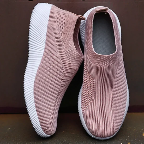 Women Shoes Breathable Flats Elastic Flat Shoes For Women Sneakers Zapatos Mujer Spring Summer Footwear Lightweight Sports Shoes - Image 3