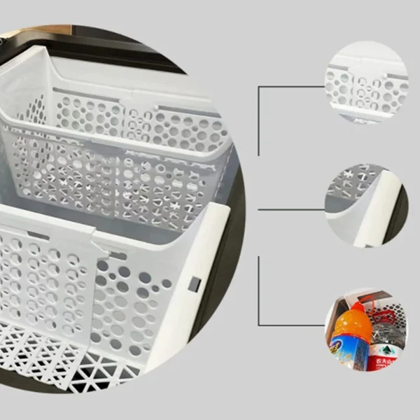 1Pc Basket Odorless Chest Freezer Storage Rack Heavy Load Refrigerator Storage Organizer Kitchen Accessories - Image 5