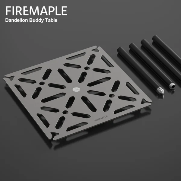 Fire-Maple Dandelion Buddy Table Camping Aluminum Detachable Adjustable Mini Folding Outdoor Table for Hiking Backpacking - Image 2