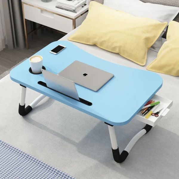 New Folding Laptop Desk for Bed & Sofa Laptop Portable Lap Desk Bed Tray Table Desk  for Study and Reading Bed Top Tray Table - Image 5