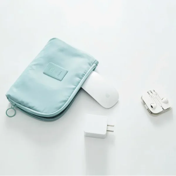 (1pc)Travel Supplies Charger, Power Bank Data Cable, Earphone Digital Bag, Large Capacity Waterproof Storage Bag - Image 5