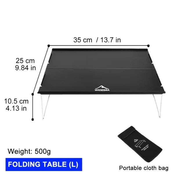 Widesea Camping Foldable Table Outdoor Ultra Light Desk for Climbing Fishing Picnic Equipment Supplies Tourism - Image 4