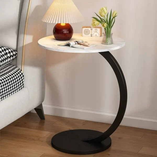 Light luxury small coffee table, simple and modern side table, bedside small table, small unit type side table,End Tables - Image 5