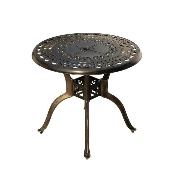 2024 Newest Outdoor Patio Dining square table Chairs Metal cast aluminium Round Table Furniture for Garden Yard - Image 3