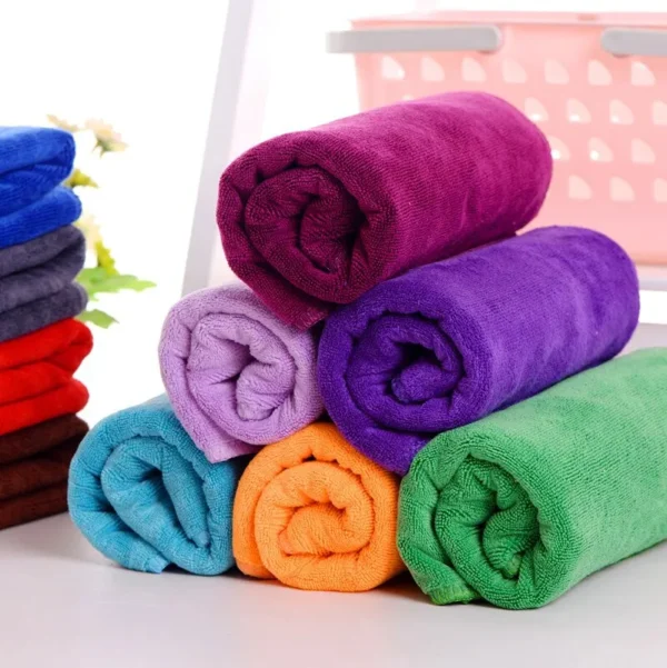 Microfiber Bath Dry Hair Towel Soft Thickened Household Car Cleaning Sports Towel Absorbent Barber Beauty Salons Towels - Image 2