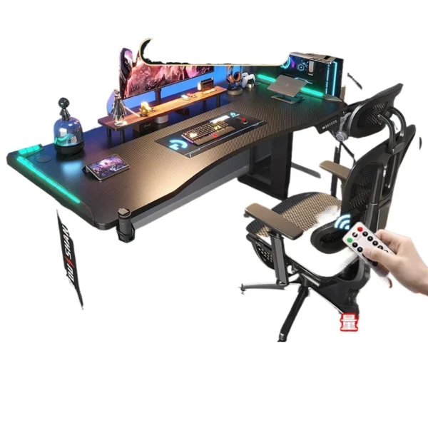 *Electric lifting intelligent computer desk Internet celebrity gaming gaming table Home office desk Workbench