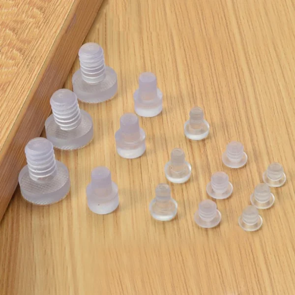 100/50/20/10Pcs Clear Rubber Embedded Furniture Bumper Table Chair Leg Feet Bottom Glide Slide Pad Floor Protector Shockproof - Image 3