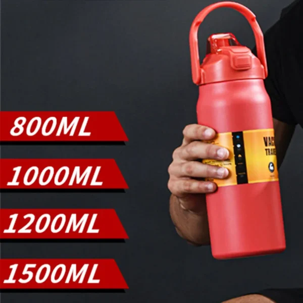 1500ML Stainless Steel Thermo Bottle Portable Thermos Large Capacity Thermo Water Bottle Tumbler Thermoses Outdoor Vacuum Flasks - Image 6