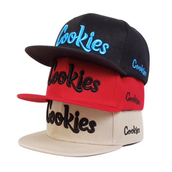 Unisex Cookies Embroidery Hip-hop Hats Spring Autumn Outdoor Adjustable Casual Baseball Caps Sunscreen Hat