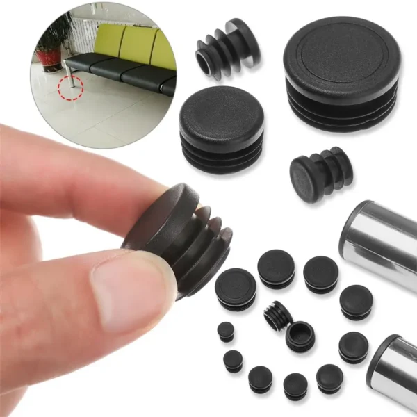 10pcs 12-45mm Chair Leg Caps Inner Hole Dust Cover Furniture Leg Plug Chair Blanking End Caps Floor Protector - Image 2