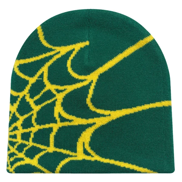 Four Seasons Men's And Women's Universal Y2K Knit Hat Spider Web Riding Outdoor Sports Fashion Hat - Image 4