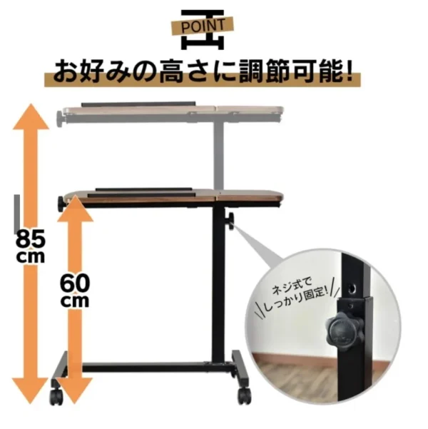 Foldable laptop desk, laptop desk, laptop desk, removable bed table - Image 3