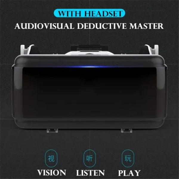 Original VR Virtual Reality 3D Glasses Box Stereo VR Google Cardboard Headset Helmet for IOS Android SmartphoneWireless Rocker - Image 4