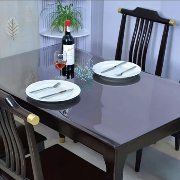 1PCS Anti Scald Table Mat Transparent Table Mat Soft Glass PVC Coffee Table Mat TV Counter Plastic Table Cloth - Image 4