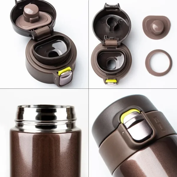 500ML Stainless Steel Bouncing Cover Vacuum Flask Thermos Cup Coffee Tea Milk Thermo Bottle - Image 3