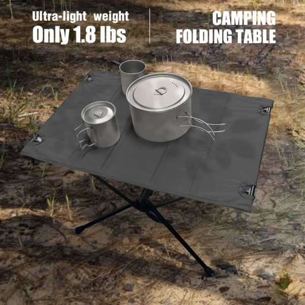 WESTTUNE Camping Folding Table Lightweight 1680D Oxford Roll-Up Table Portable Aluminum Alloy Tourist Tables for Outdoor Picnic - Image 2