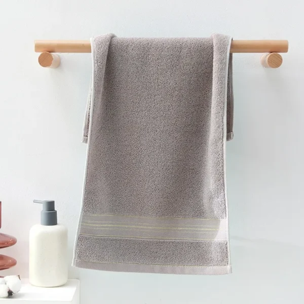 1 set of gold wire pure cotton towel, thickened and absorbent, suitable for daily household use - Image 4