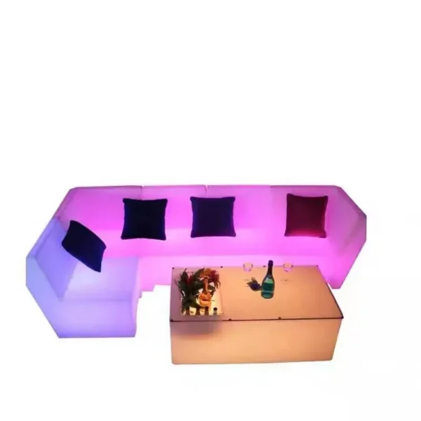 LED light sofa coffee table combination bar club KTV room card seat table and chair creative personality furniture counter chair - Image 5