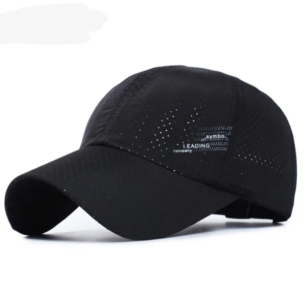 Quick Dry Baseball Cap Outdoor Sports Mesh Breathable Hat For Men Portable Hiking Fishing Sunbonnet Golf Adjustable Cap