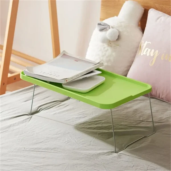 Breakfast Bed Tray Multi-Function Cup Holder with Stand Foldable Lap Desk Bed Table Laptop Bed Desk