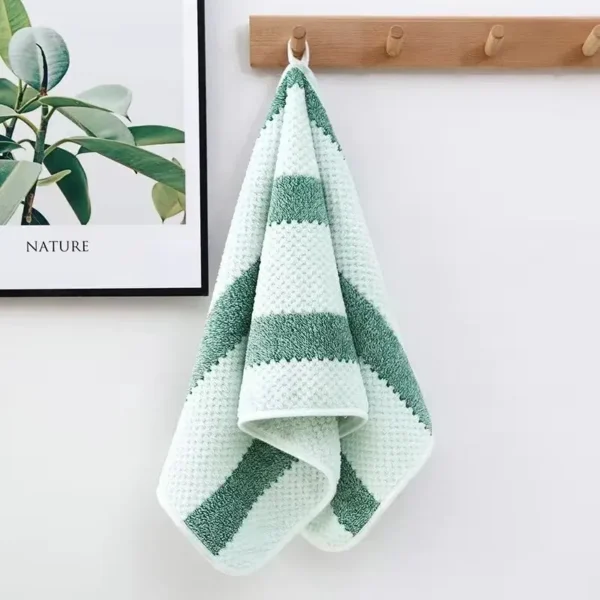 Bath Towel Washcloth Cotton Towel Solid Color Soft Absorbent Towels Multipurpose Use For Hotel Bathroom - Image 3