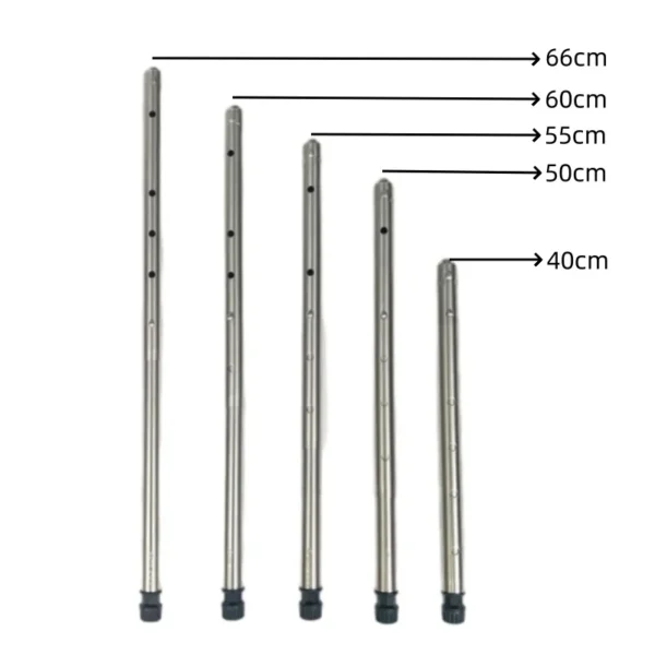 IGT Table Legs Table Accessories Stainless 5 Gear Adjustable Height Telescopic Outdoor Camping Portable Combination Table Leg - Image 2