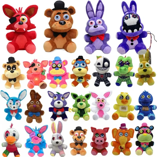 18 CM Five Night At Freddy Fnaf Cute Plush Toys Game Doll Bonnie Bear Foxy Cartoon Stuffed Dolls Freddy Toys For Children Gifts