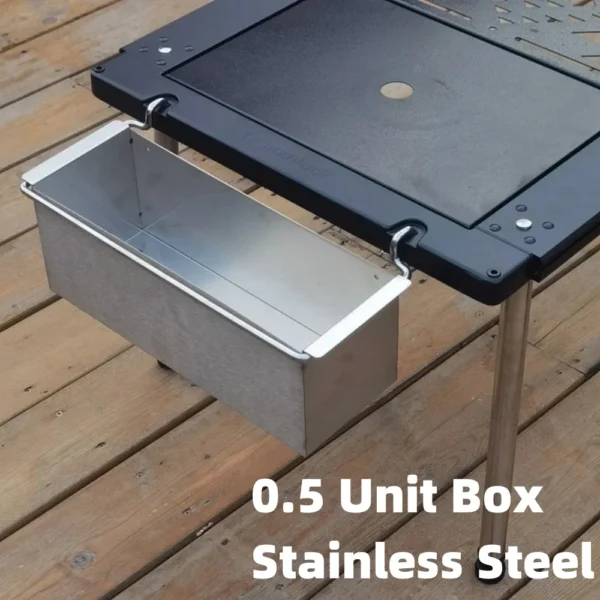 Outdoor Camping IGT Table Accessories  Stainless Steel IGT Accessories 0.5 1 Unit  Storage Box  Cover Portable Folding  Table - Image 2