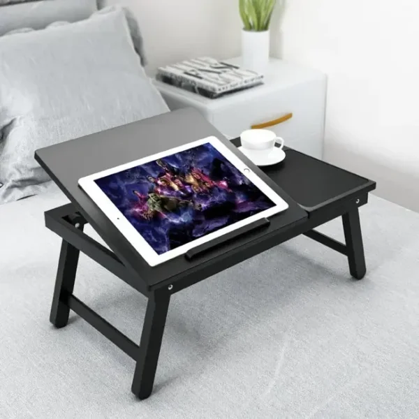 Customized Portable Stand Bed Folding Computer Table Bamboo Laptop Table - Image 2