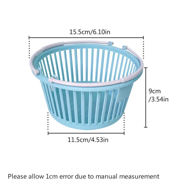 2 Pack Storage Basket with Handle for Washing Vegetables and Fruits, Quick Draining Basket with Non-slip Bottom - Image 6