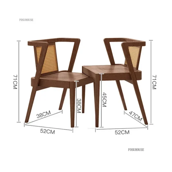 Solid Wood Garden Furniture Sets Household Balcony Patio Furniture Outdoor Set Light Luxury Backrest Chairs Outdoor Table Set - Image 6