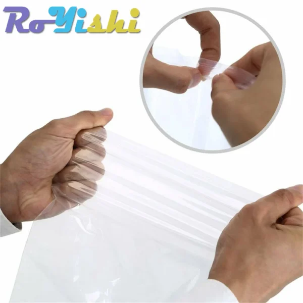 100 Pcs/Pack 5-12 Wire Self Seal Clear Plastic Poly Resealable Ziplock Bags Food Storage Fresh Package Reclosable Multi Size - Image 3