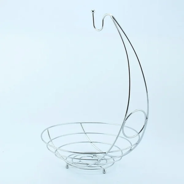 Metal Fruit Basket Banana Rack Fruit Rack Storage Basket Table Dinner Snacks Serving Picnic Decorative  Kitchen Dinning - Image 2